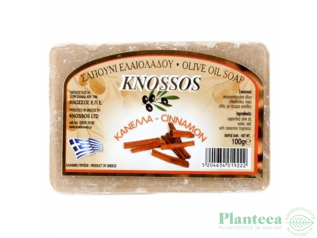 Sapun ulei masline scortisoara 100g - KNOSSOS