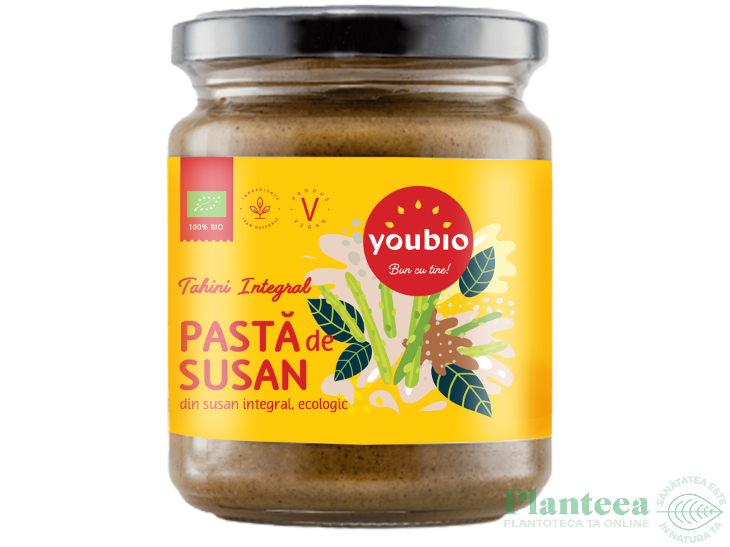 Pasta susan alb integral Tahini eco 250g - YOUBIO