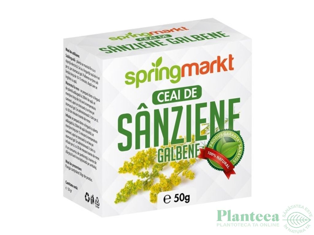 Ceai sanziene galbene 50g - SPRINGMARKT