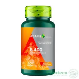 Pachet Vitamina E 400mg naturala 2x30cps - ADAMS SUPPLEMENTS