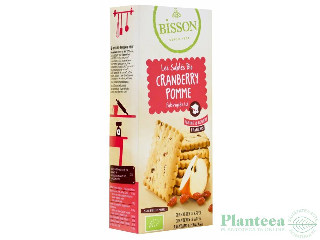 Biscuiti grau merisoare mere eco 125g - BISSON