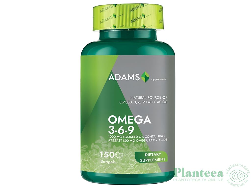 Omega369 1000mg ulei seminte in 150cps - ADAMS SUPPLEMENTS