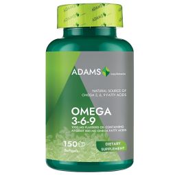 Omega369 1000mg ulei seminte in 150cps - ADAMS SUPPLEMENTS