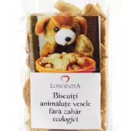 Biscuiti animalute vesele fara zahar eco 140g - LONGEVITA