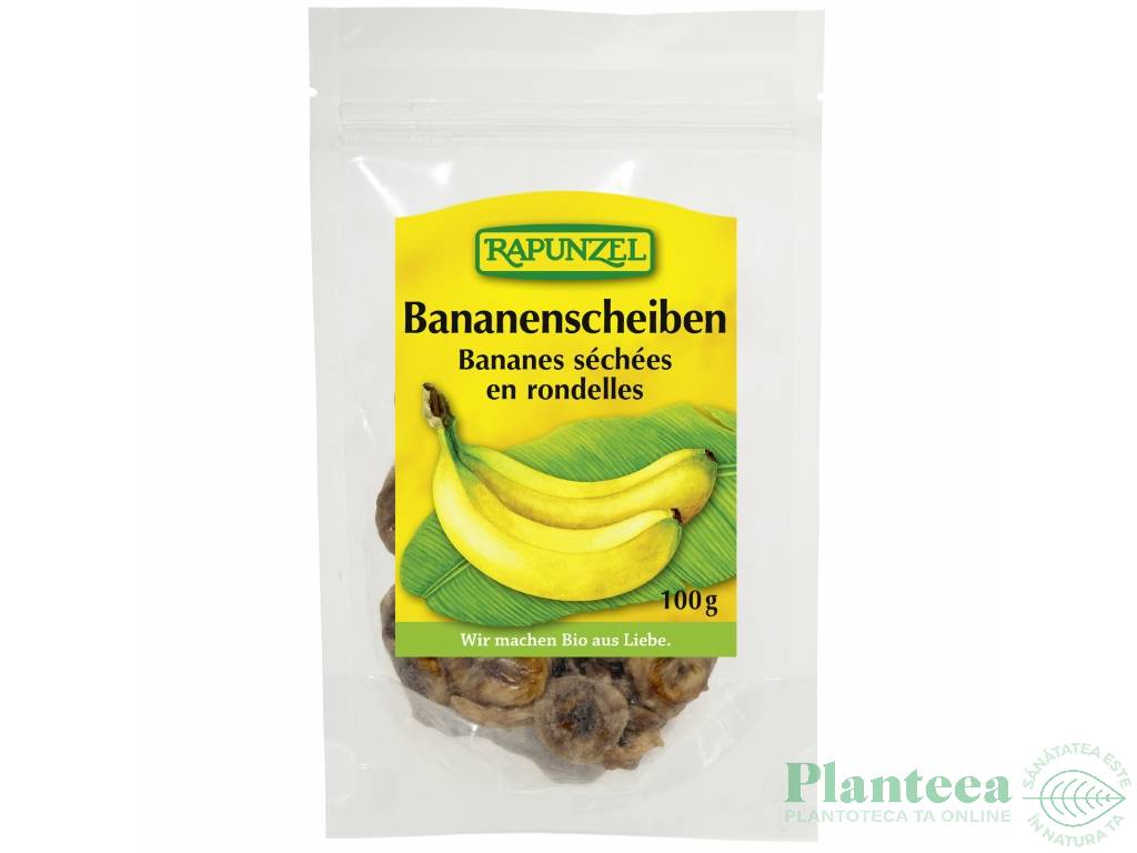 Banana uscata rondele eco 100g - RAPUNZEL