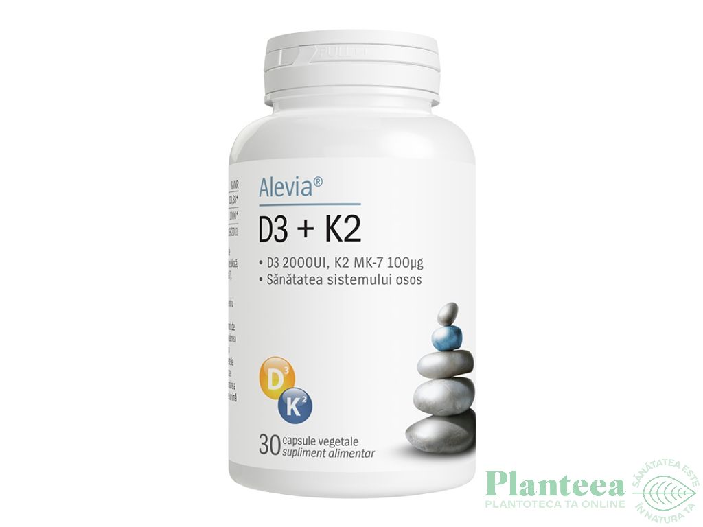 Vitamine D3 K2 30cps - ALEVIA