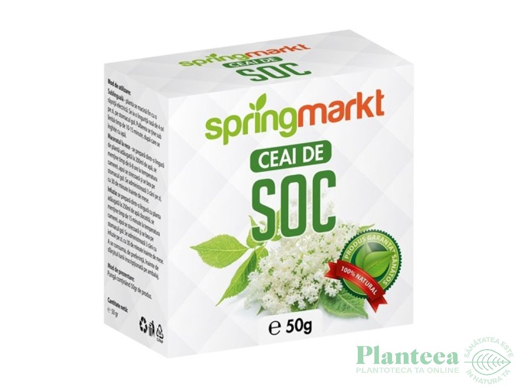 Ceai soc flori 50g - SPRINGMARKT