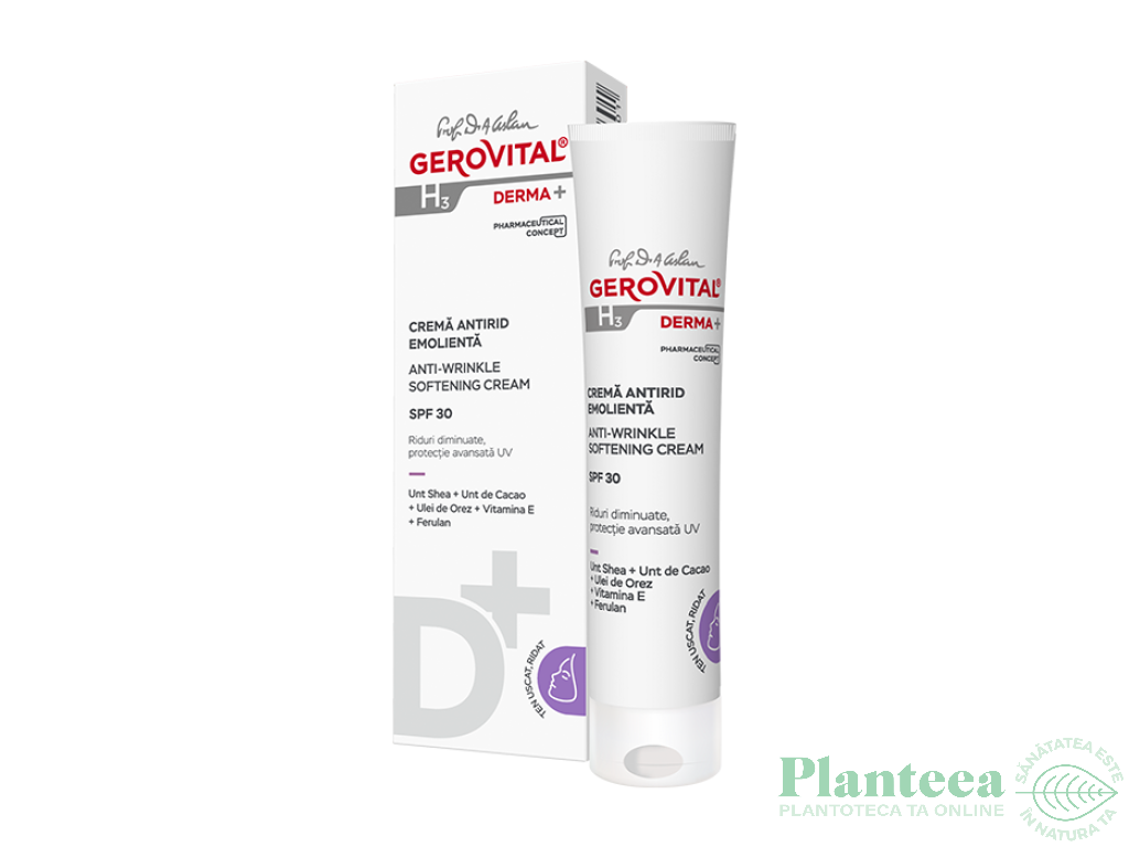 Crema antirid emolienta Spf30 30ml - GEROVITAL H3 DERMA+