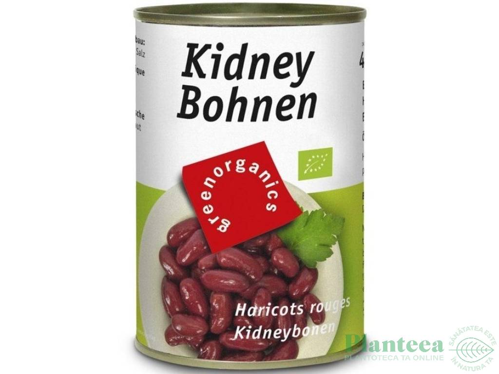 Conserva fasole rosie kidney eco 400g - GREEN ORGANICS