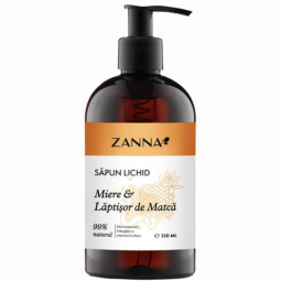 Sapun lichid miere laptisor matca 350ml - ZANNA