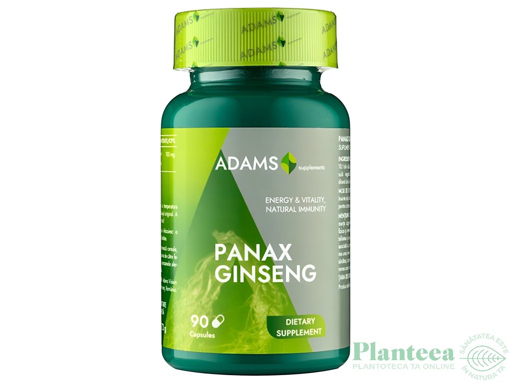 Panax ginseng 1000mg 90cps - ADAMS SUPPLEMENTS