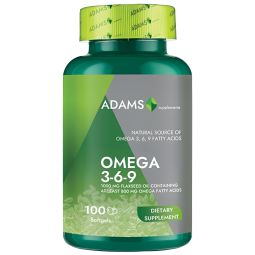 Omega369 1000mg ulei seminte in 100cps - ADAMS SUPPLEMENTS