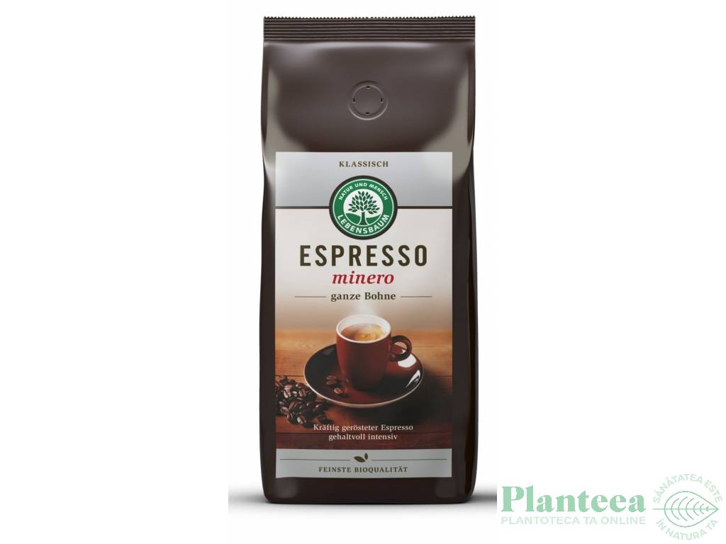 Cafea boabe espresso Minero eco 1kg - LEBENSBAUM