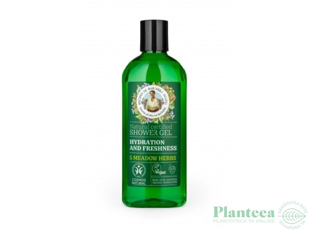 Gel dus hidratant revigorant 5ierburi camp 260ml - GREEN AGAFIA