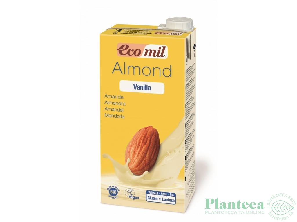 Lapte migdale vanilie agave eco 1L - ECOMIL