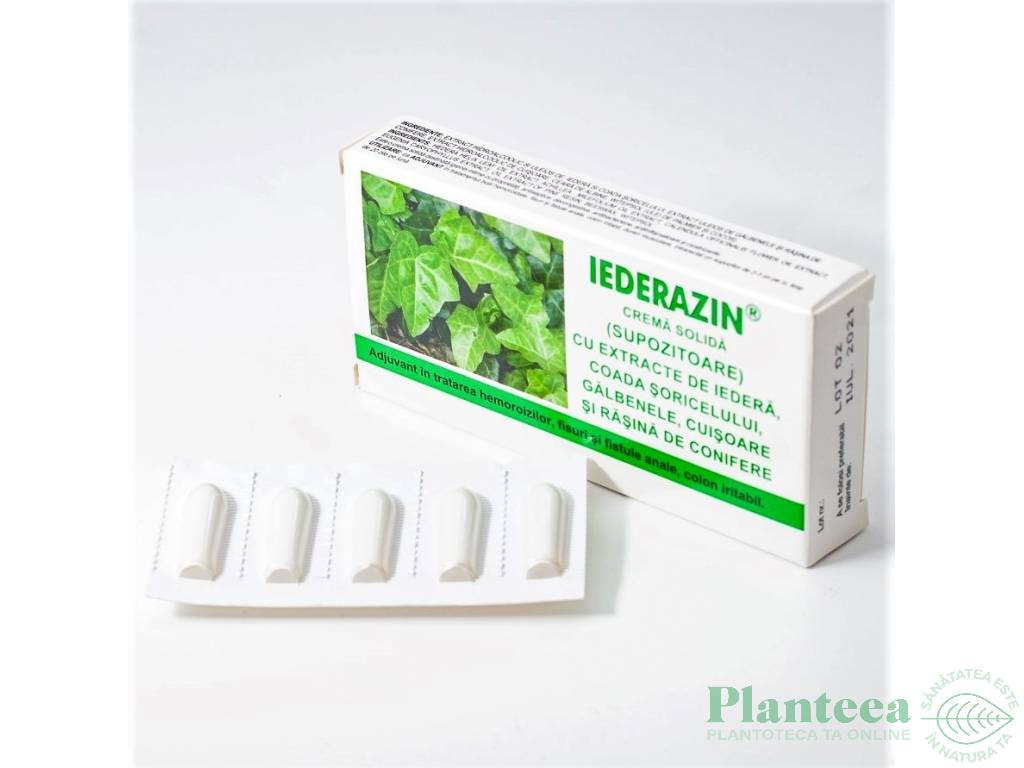 Supozitoare Iederazin 10x1,5g - ELZIN PLANT