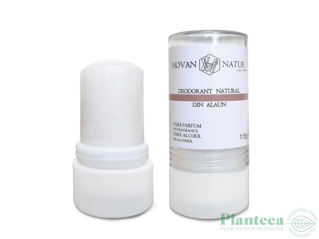 Deodorant stick piatra alaun 115g - HOVAN