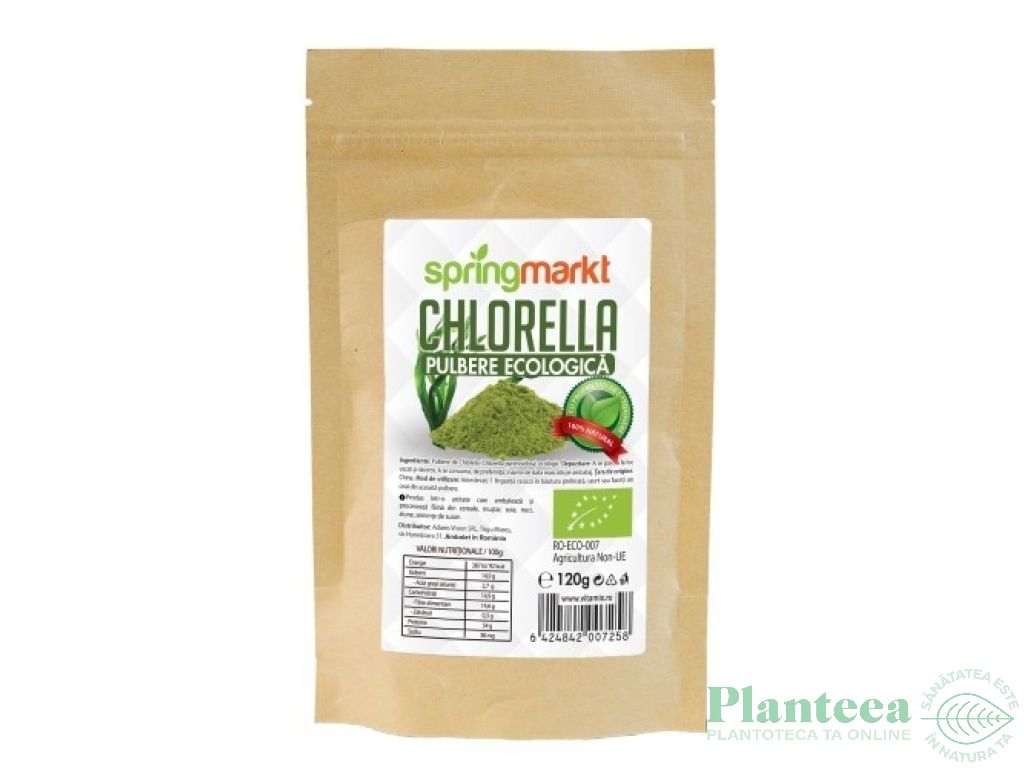 Pulbere chlorella eco 120g - SPRINGMARKT