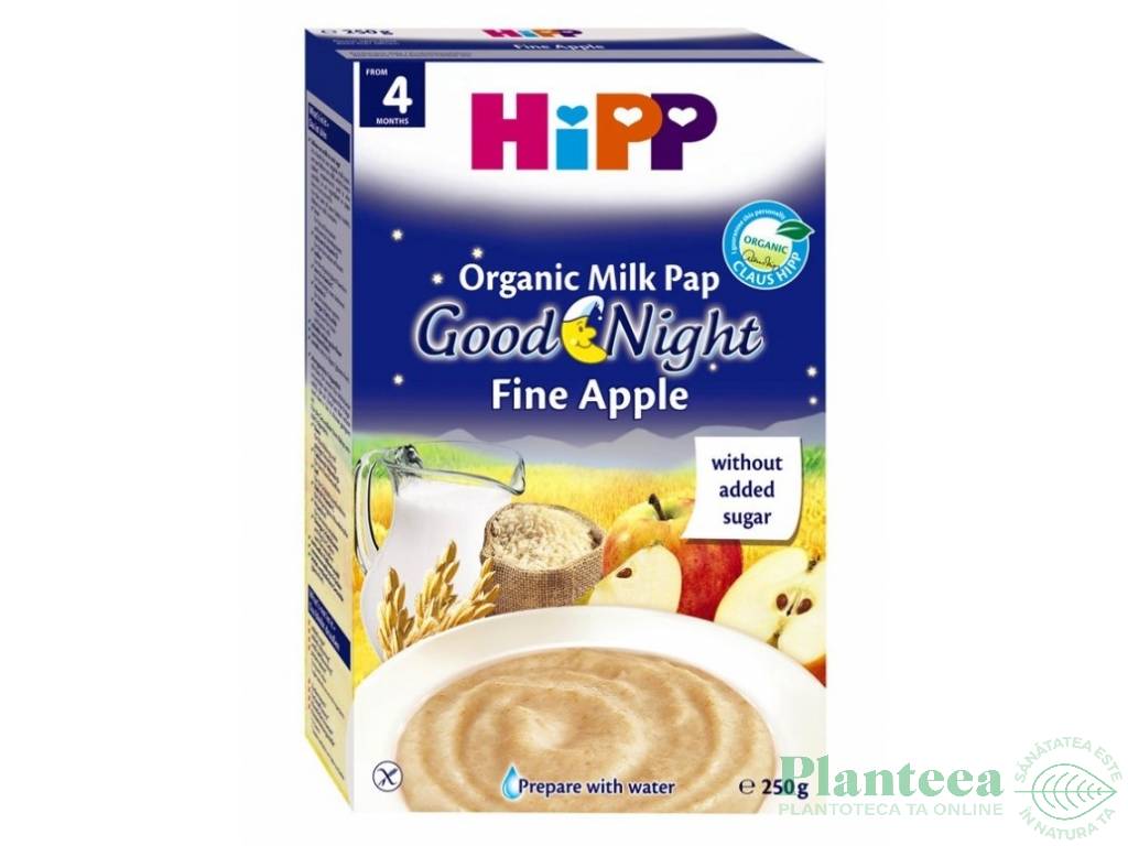 Porridge instant lapte mar Noapte Buna bebe +4luni 250g - HIPP ORGANIC