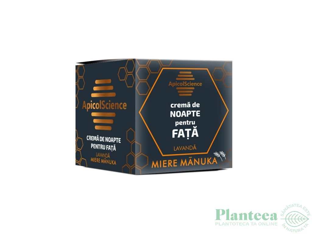 Crema noapte fata miere manuka lavanda 50ml - APICOL SCIENCE