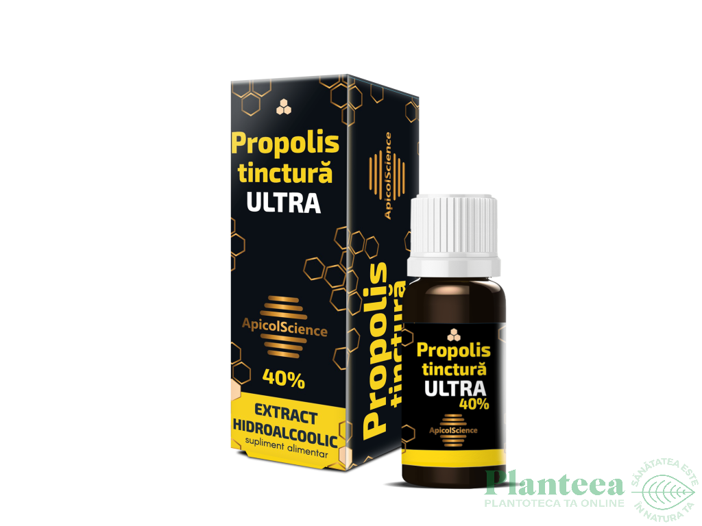 Tinctura propolis 40% Ultra 10ml - APICOL SCIENCE