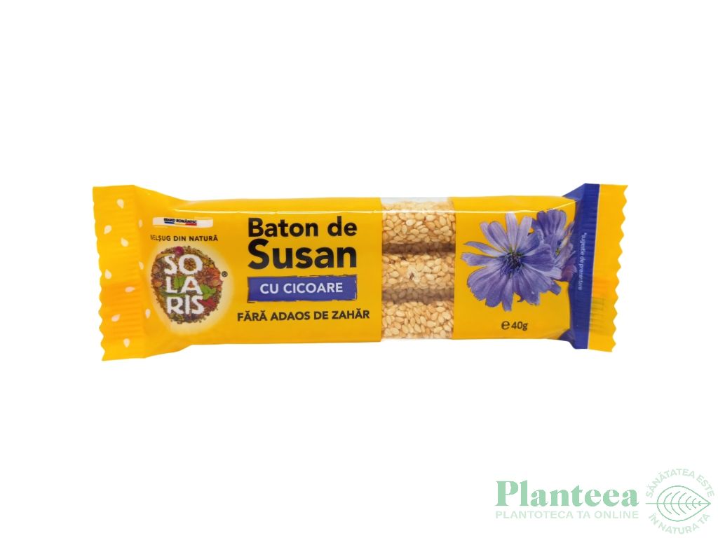 Baton susan cicoare fara zahar 40g - SOLARIS