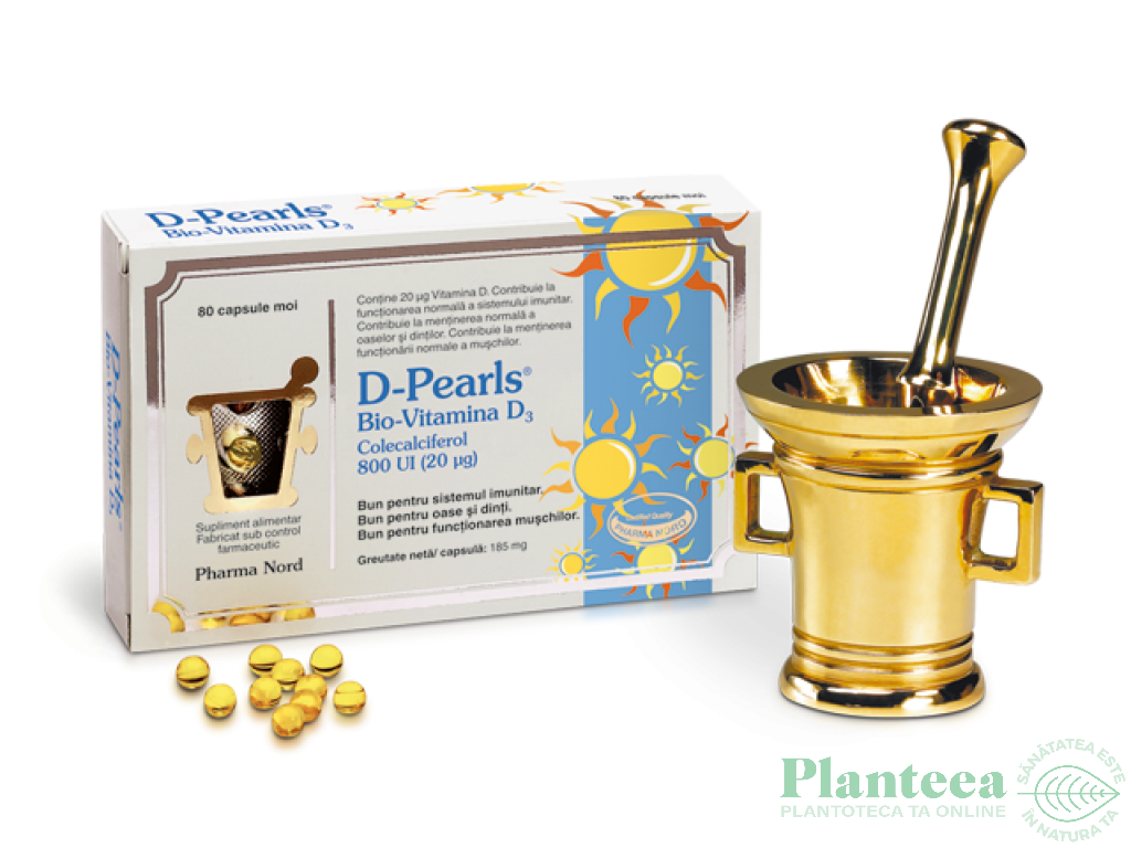 Bio Vitamina D3 Pearls 80cps - PHARMA NORD