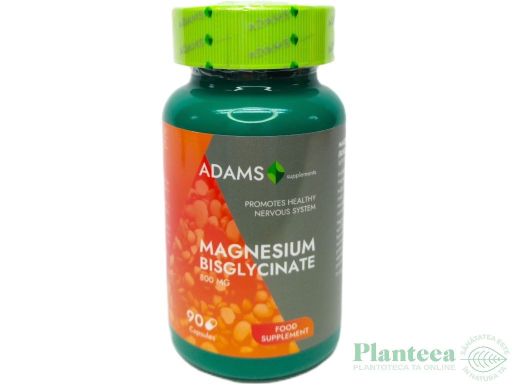 Magneziu bisglicinat 800mg 90cps - ADAMS SUPPLEMENTS