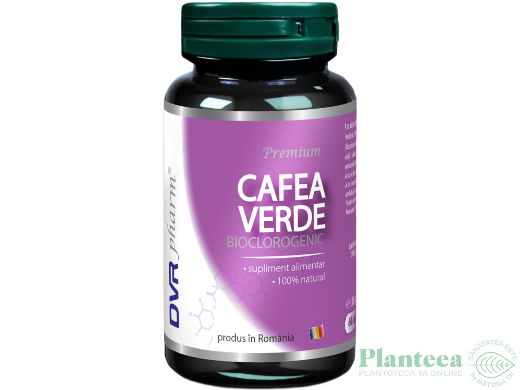 Cafea verde bioclorogenic 60cps - DVR PHARM