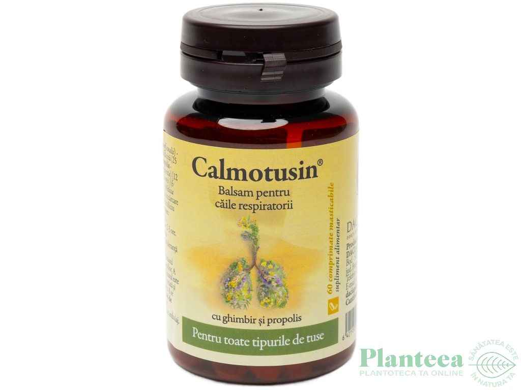 CalmoTusin ghimbir propolis masticabile 60cp - DACIA PLANT