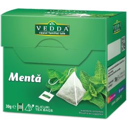 Ceai menta piramide 20x1,5g - VEDDA