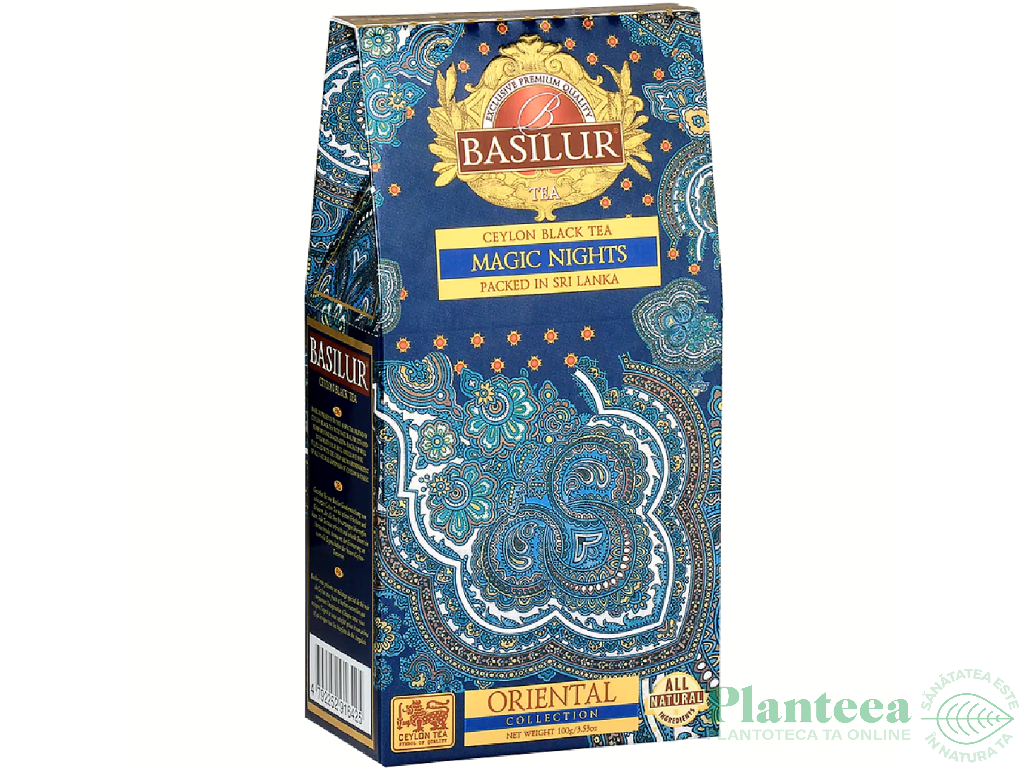 Ceai negru ceylon Oriental magic nights refill 100g - BASILUR