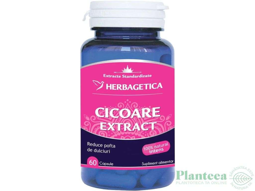 Cicoare extract 60cps - HERBAGETICA