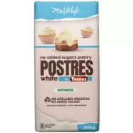 Ciocolata alba pentru prajituri eritritol stevia fara zahar fara gluten 200g - FITSTYLE