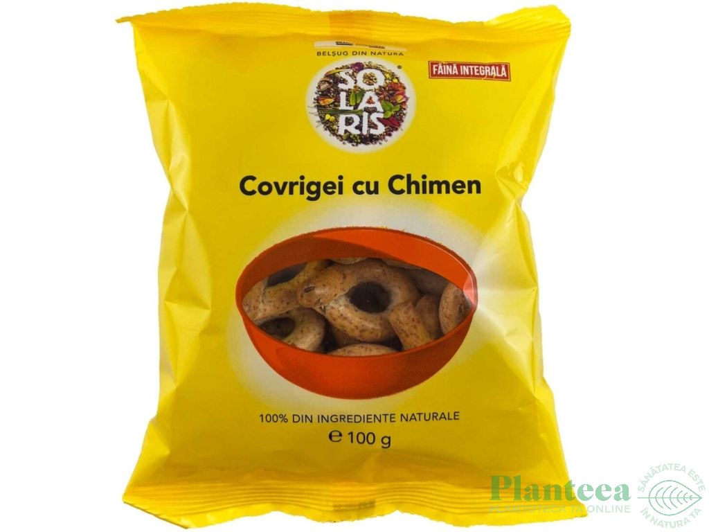 Covrigei integrali chimen 100g - SOLARIS