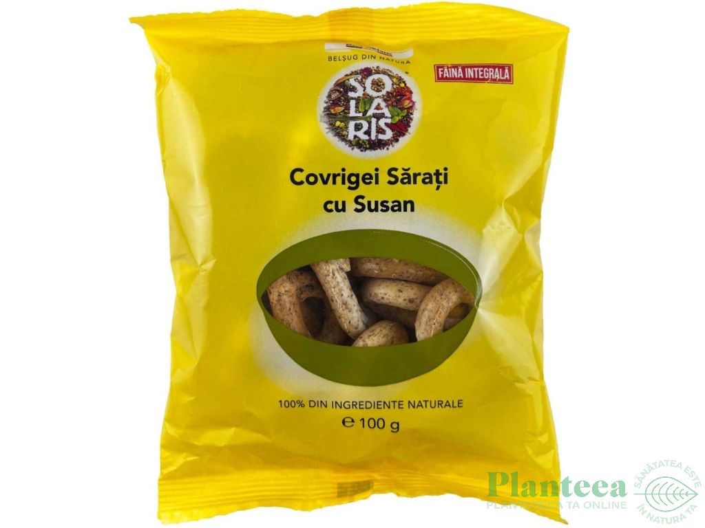 Covrigei integrali sarati susan 100g - SOLARIS