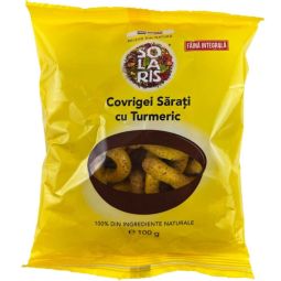 Covrigei integrali sarati turmeric 100g - SOLARIS