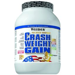 Pulbere Crash Weight Gain capsuni 1,5kg - WEIDER