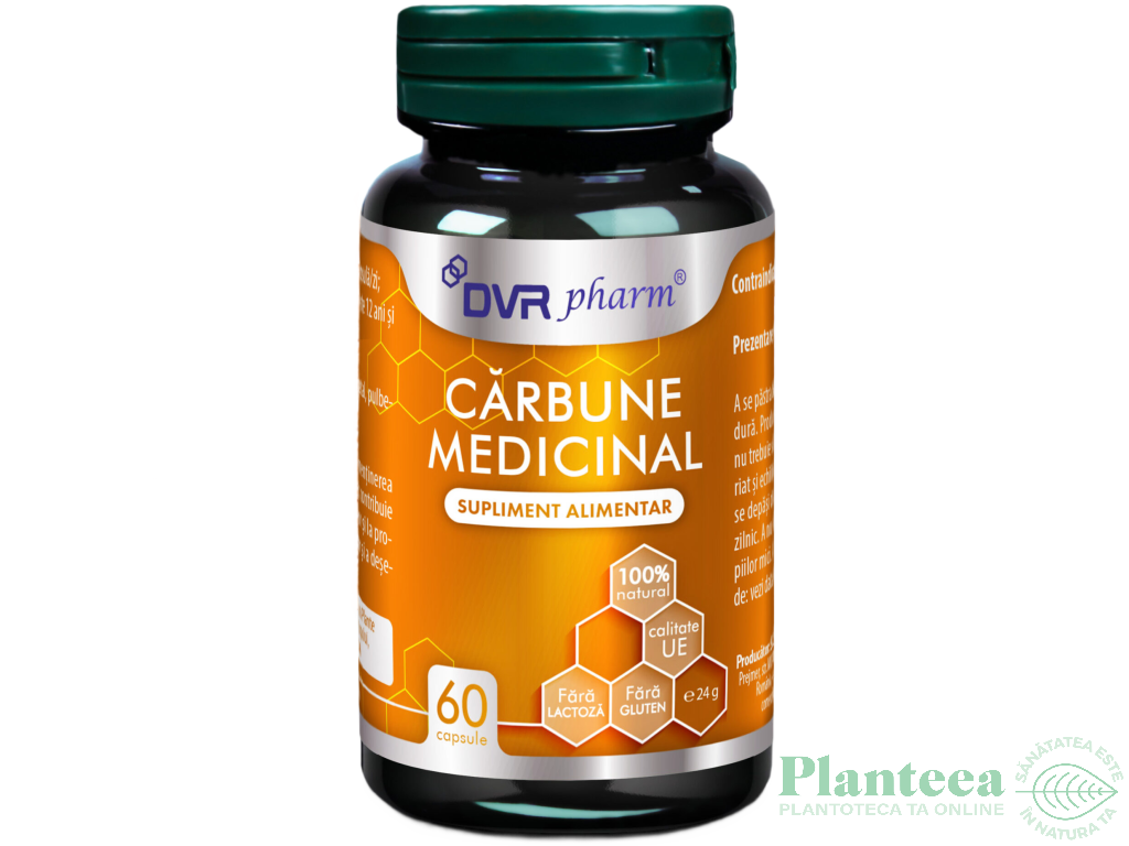 Carbune medicinal 300mg 60cps - DVR PHARM