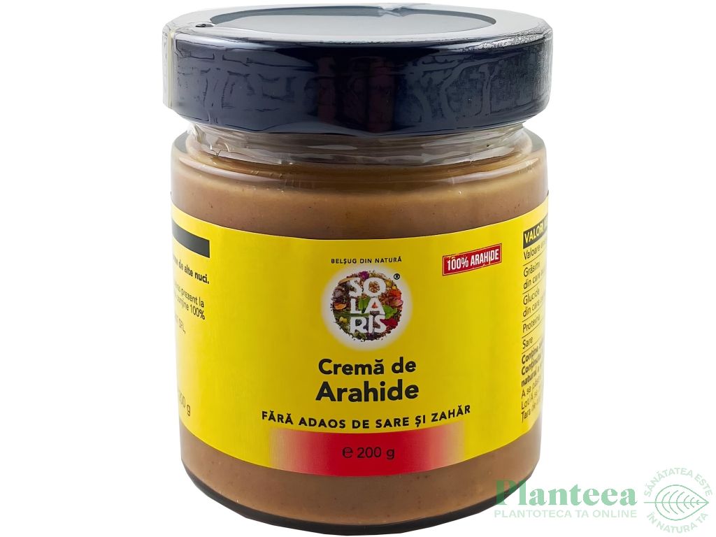 Crema arahide natur 200g - SOLARIS