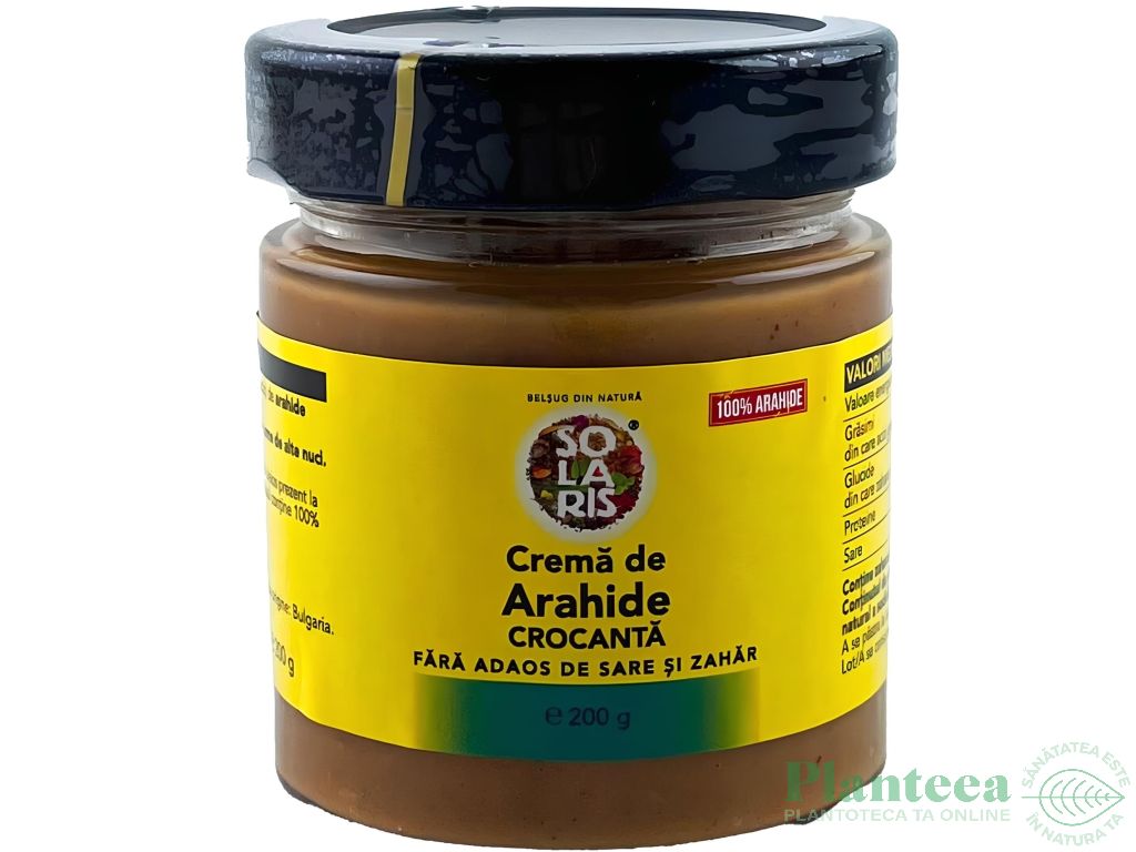 Crema arahide crocanta 200g - SOLARIS