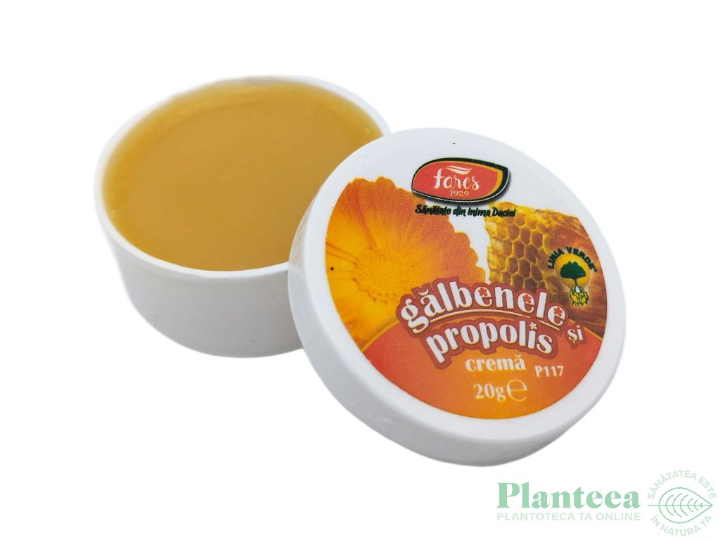 Crema galbenele propolis 20g - FARES