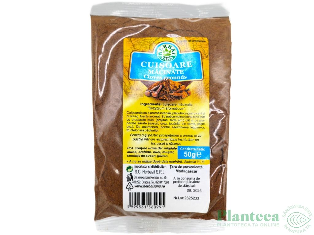 Condiment cuisoare macinate 50g - HERBAL SANA