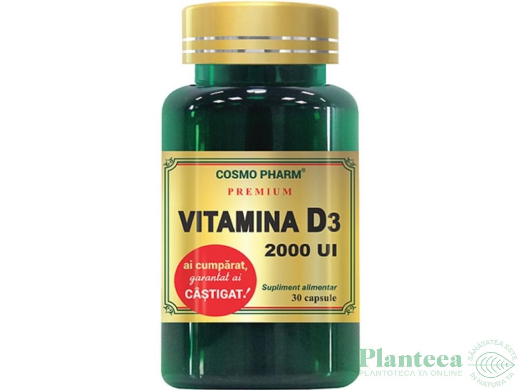 Vitamina D3 2000ui Premium 30cps - COSMO PHARM