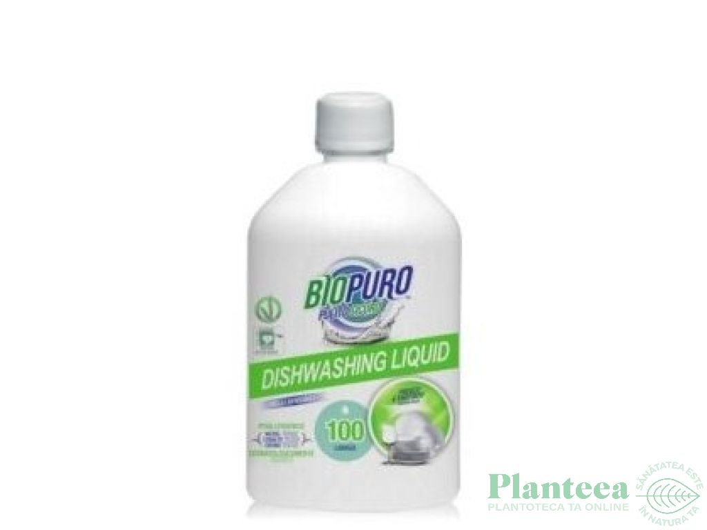 Detergent lichid vase {m} 500ml - BIOPURO