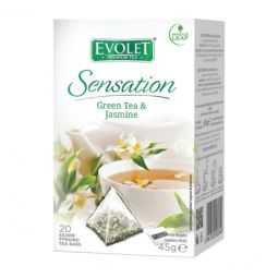 Ceai verde iasomie Sensation piramide 20x2,25g - EVOLET