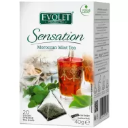 Ceai verde menta Moroccan Mint Sensation piramide 20x2g - EVOLET