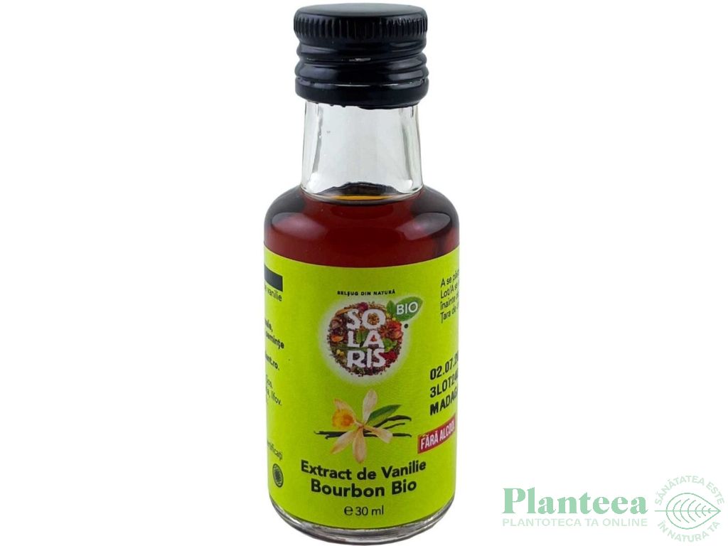 Extract vanilie Bourbon fara alcool eco 30ml - SOLARIS