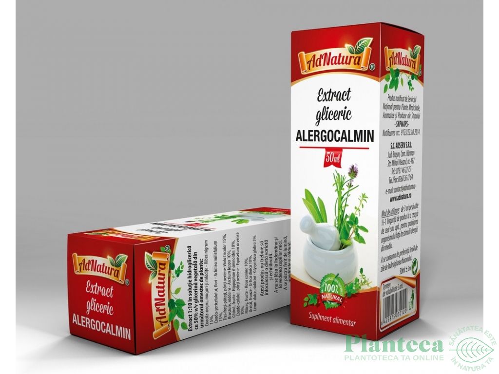 Extract hidrogliceric alergocalmin 50ml - ADNATURA