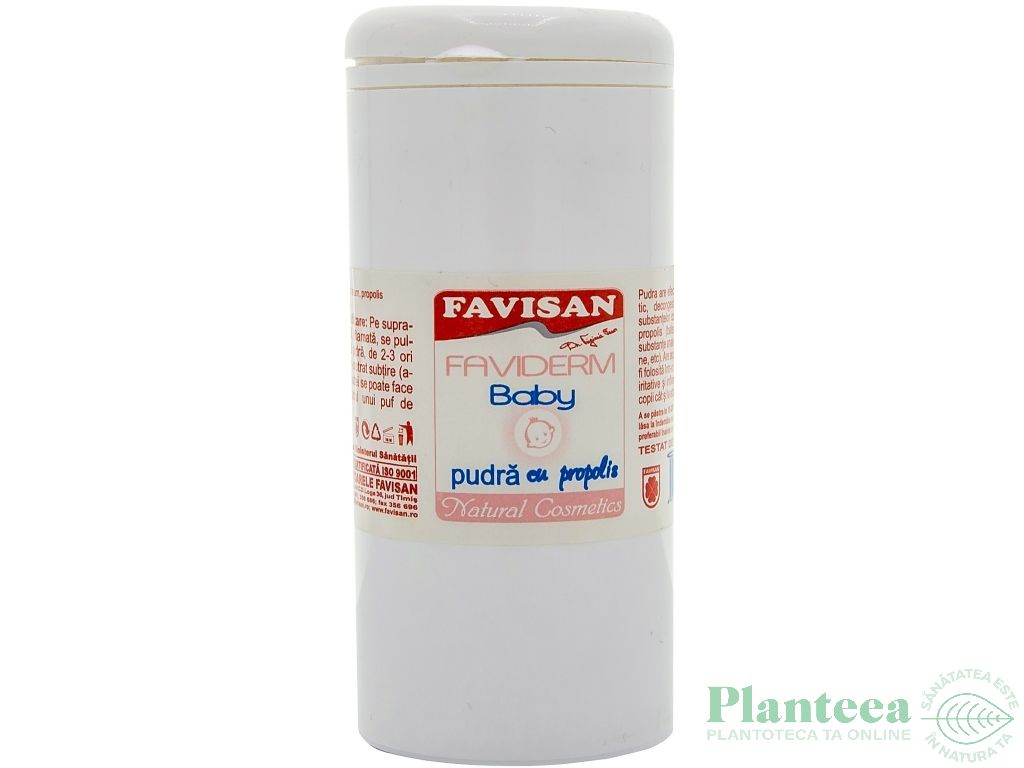 Pudra talc cu propolis FaviDerm baby 100g - FAVISAN